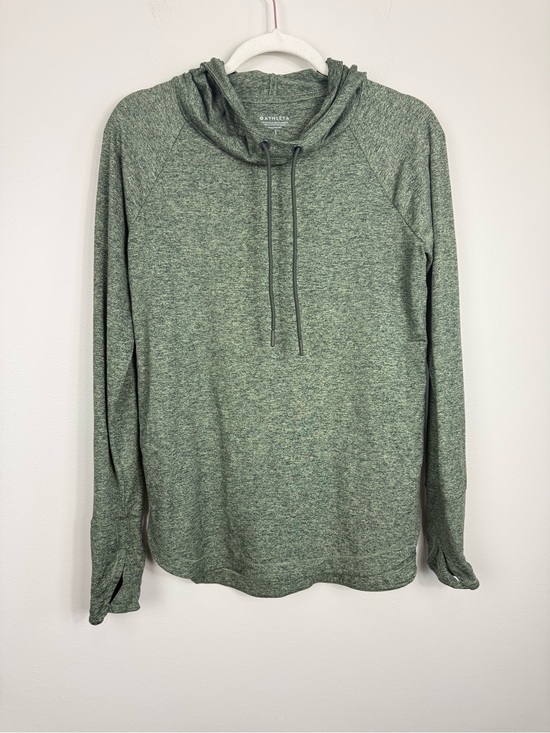 Athleta Tops - Athleta Uptempo Hoodie Sweatshirt Pullover Womens Small Green Shadow Olive Top